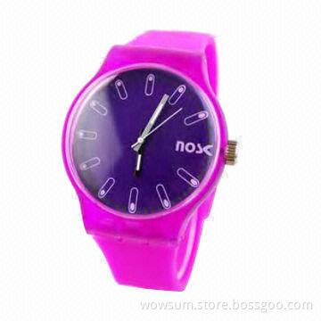 Promotion Silicone Watch, Eco-friendly Silicone Band and Quartz Movement